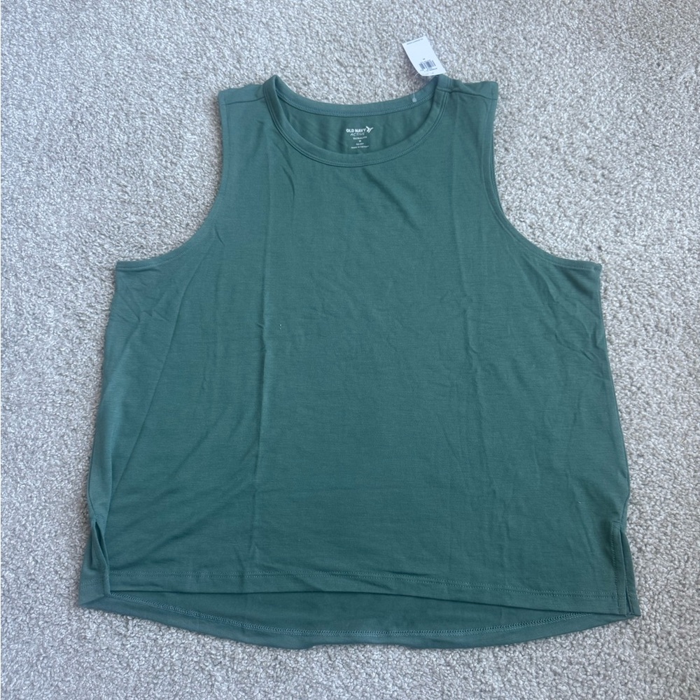 Green Sleeveless Top